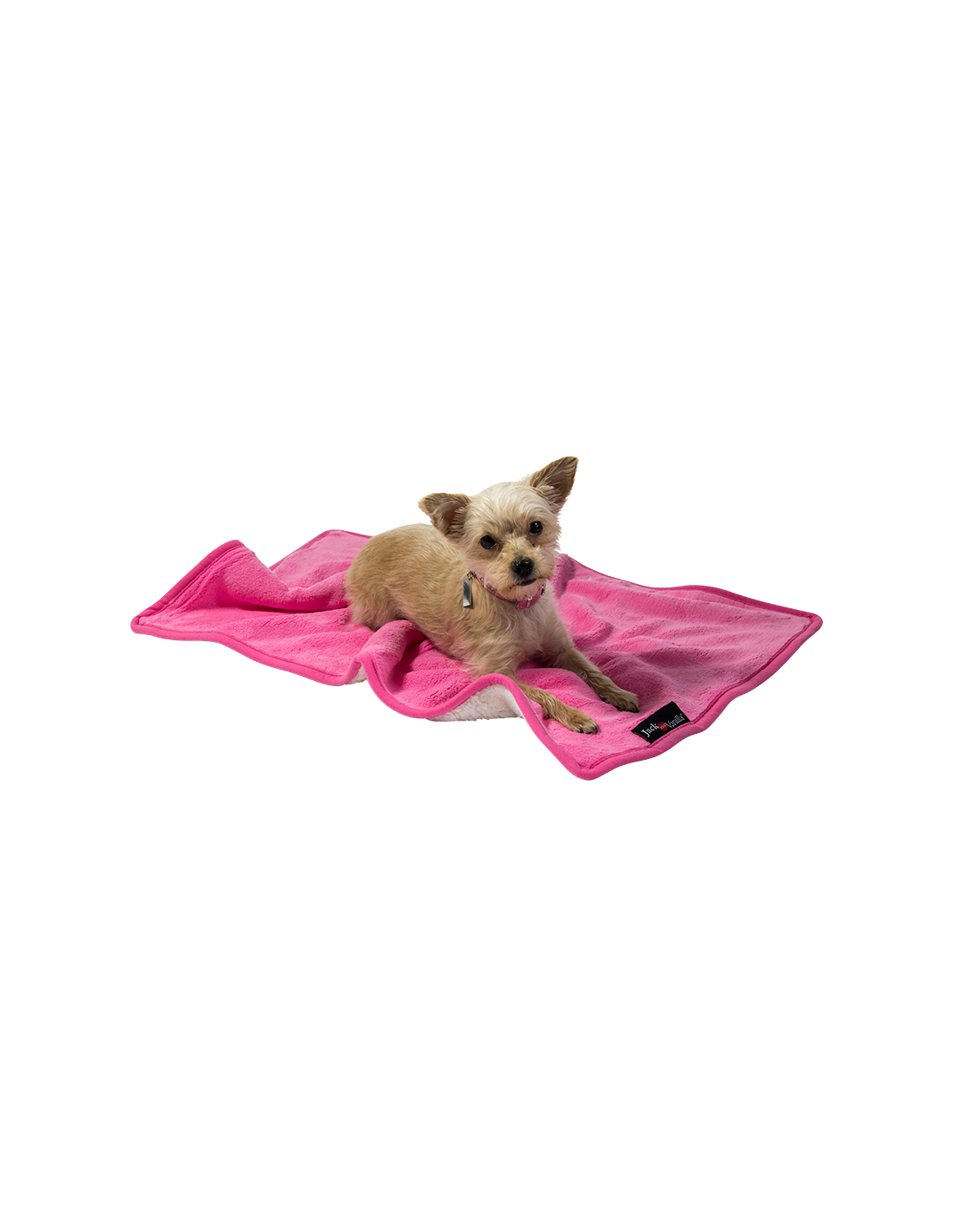 Roze fleece deken
