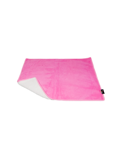Roze fleece deken