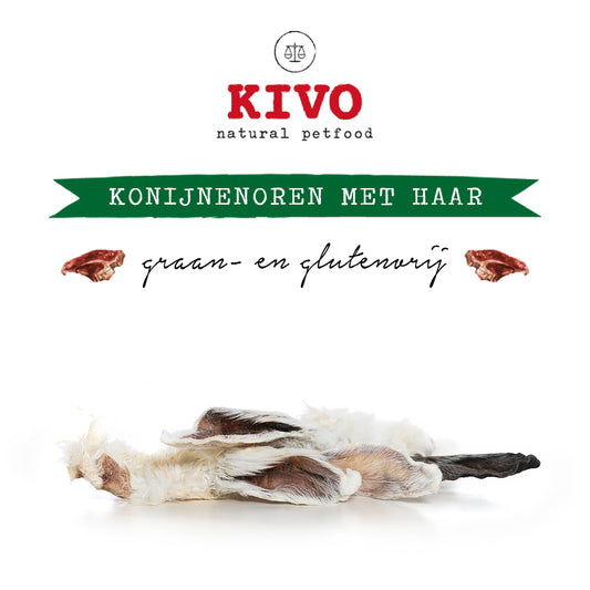 Konijnoren met haar